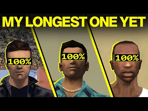 GTA Trilogy 100% Speedrun - III/VC/SA 100% In One Video!