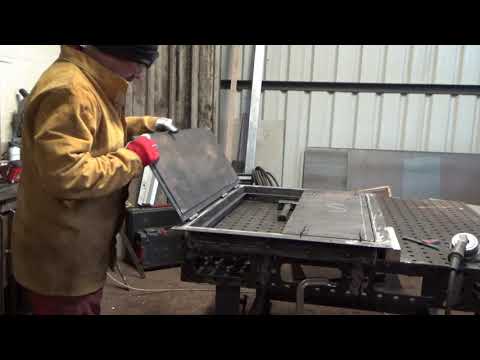 Narrowboat Build and fit out  high security double side hatch.