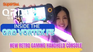 The NEW VORTEX F5 is HERE!! All the info on the new RETRO GAMING HANDHELD from QRD GAME!