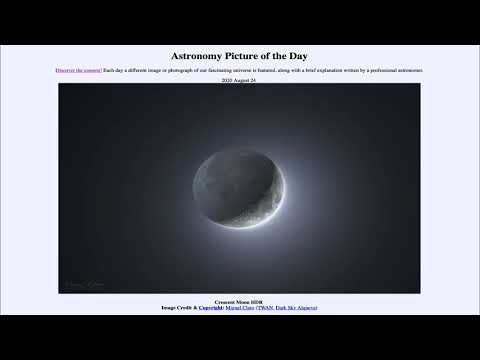 2020 August 24 - Crescent Moon HDR