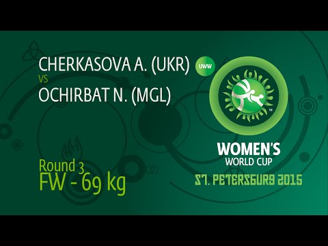 69 kg - Nasanburmaa OCHIRBAT (MGL) df. Alla CHERKASOVA (UKR), 4-4
