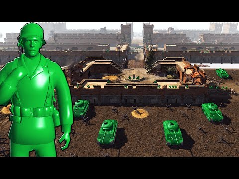 Green Army Men MEGAFORTRESS Siege! - Men of War: Army Men of War Mod Battle Simulator