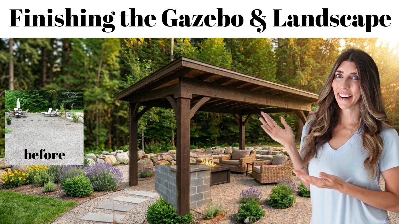 Backyard Makeover Finished / Gazebo Landscaping, Paver Pathway Transformation