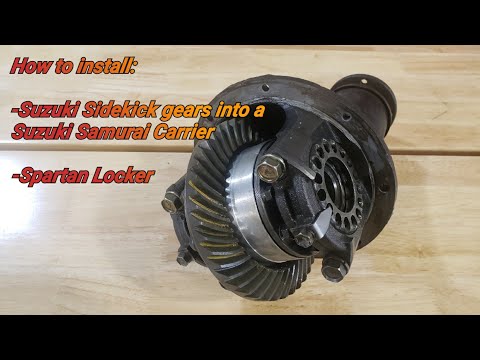 How to install Sidekick 4.30 to 1 gears and Spartan locker: in a Suzuki Samurai Carrier