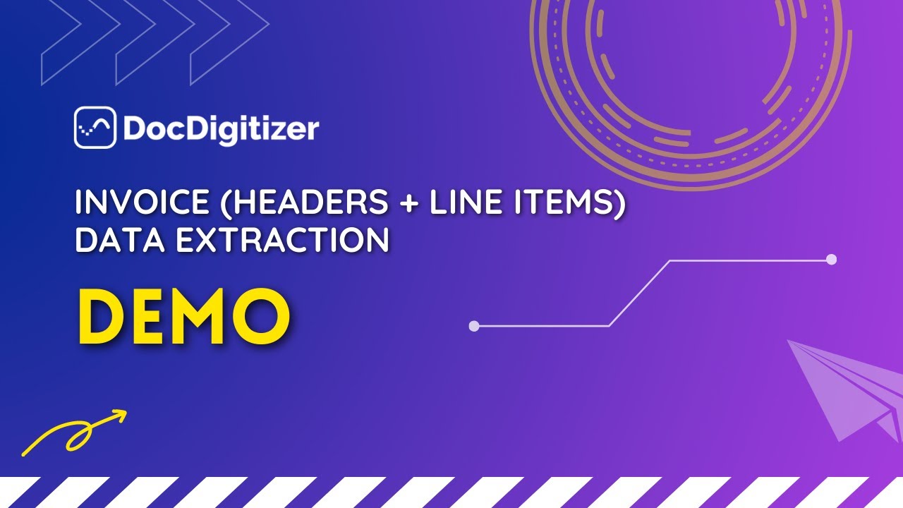Invoice Data Extraction (Headers + Line Items) with DocDigitizer