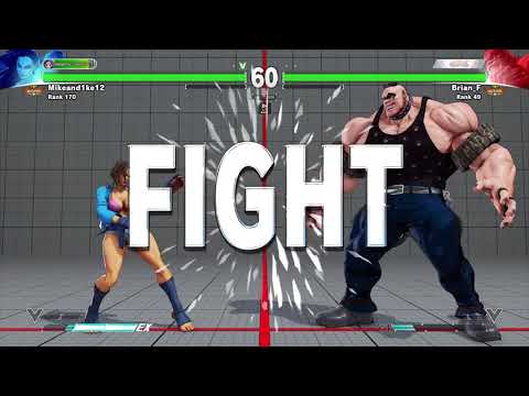 STREET FIGHTER V Mikeand1ke12 (laura) vs Brian_F (Abigail)