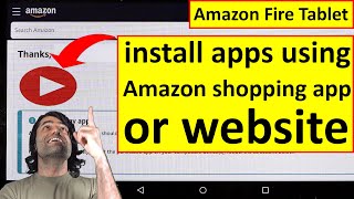 How to install apps on fire tablet using Amazon shopping app