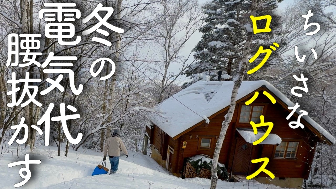 【#11】冬の電気代が高すぎる…原因を突き止めた｜築35年ちいさなログハウス 素人DIY