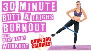 Mini Band Workout for Butt and Thighs Burnout