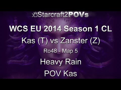 SC2 HotS - WCS EU 2014 S1 CL - Kas vs Zanster - Ro48 - Map 5 - Heavy Rain - Kas