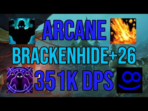 [10.1.5] +26 BrackenHide Hollow 351k DPS Arcane Mage PoV