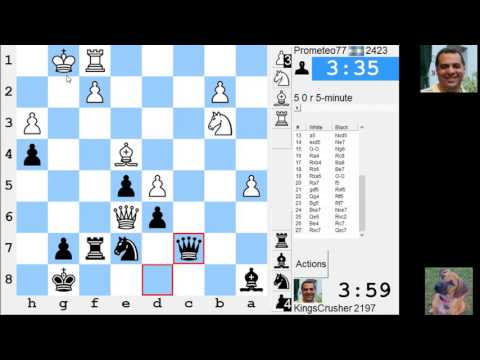 LIVE Blitz #3086 (Speed) Chess Game: Black vs Prometeo77 in Sicilian: Najdorf