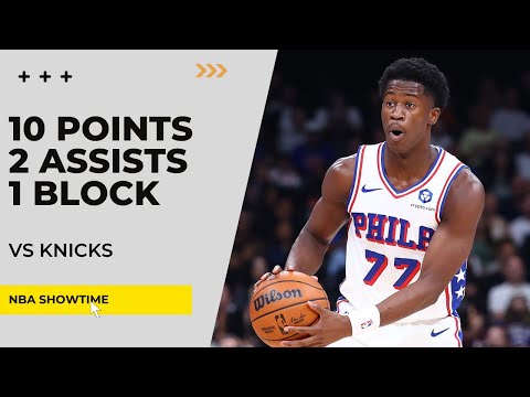 VJ Edgecombe 10 Points, 2 Assists, 1 Block vs Knicks I 2025 NBA Preseason