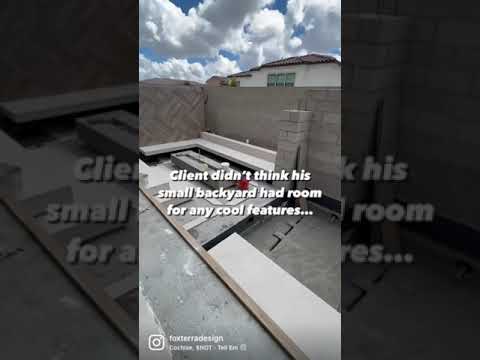 Small backyard get big makeover! #smallspace #shorts #luxuryhomes #backyarddesign #backyardmakeover