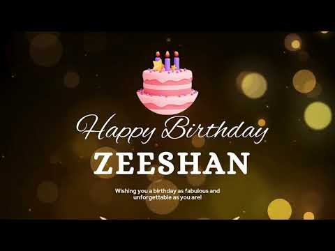 Happy Birthday Zeeshan 🎉 | Special Hindi Birthday Song | Full Celebration & Cake Cutting Song