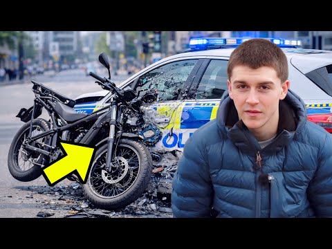 I Crashed My E-Bike Into A Police Car!