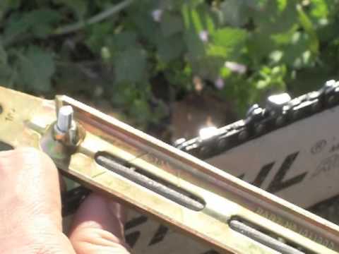 comment monter chaine tronconneuse stihl