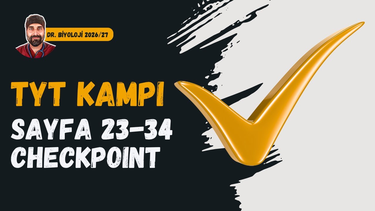 Organik Bileşikler Checkpoint | Biyoloji 2026-2027 | Dr. Biyoloji