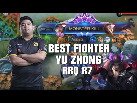 BEST FIGHTER YU ZHONG | BUILD AND GAMEPLAY BY RRQ R7 - MLBB