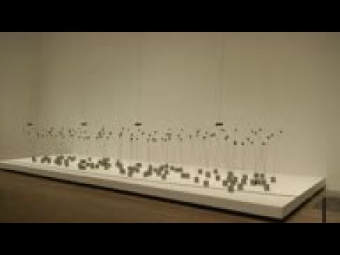 Moving sculptures by a pioneer of kinetic art