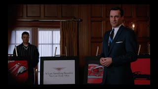 Mad Men Jaguar Sales Pitch &quot;At Last Something Beautiful You Can Truly Own&quot;