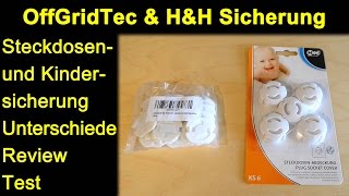 OffGridTec & Hartig + Helling Sicherung Steckdose / Kindersicherung / Steckdosenschutz Test