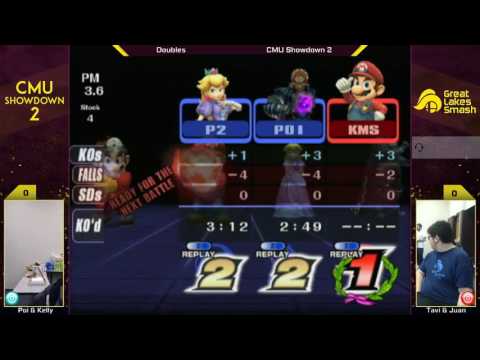CMU Showdown 2 Project M Doubles - Poi & Kelly vs. Tavi & Chosen Juan