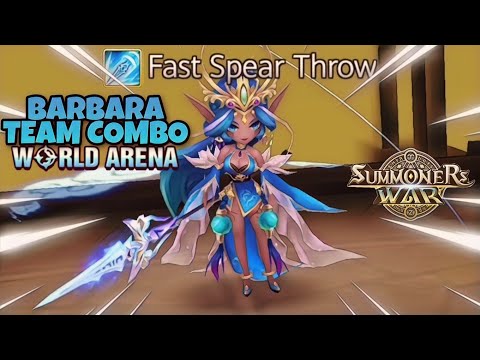 Barbara Team Combo in World Arena Ep. 5 - Summoners War