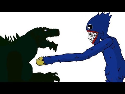 GODZILLA VS HUGGY WUGGY  part one part 1 animation