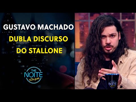 O clássico discurso do Stallone na voz de Gustavo Machado | The Noite (07/08/23)
