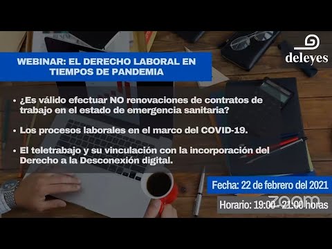 El Derecho Laboral en tiempos de pandemia