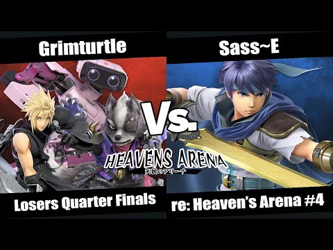 re: Heaven's Arena #4 Losers Quarter Finals - Grimturtle (Cloud, R.O.B, Wolf) vs Sass~E (Ike)