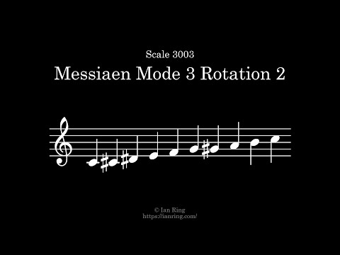 Scale 3003: Messiaen Mode 3 Rotation 2