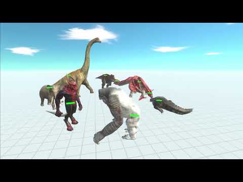 BRACHIOSAURUS vs T-REX vs GORO vs 3 HEADED HYDRA vs PURUSAURUS vs KOZAROG DEMON vs ELEPHANT [ARBS]