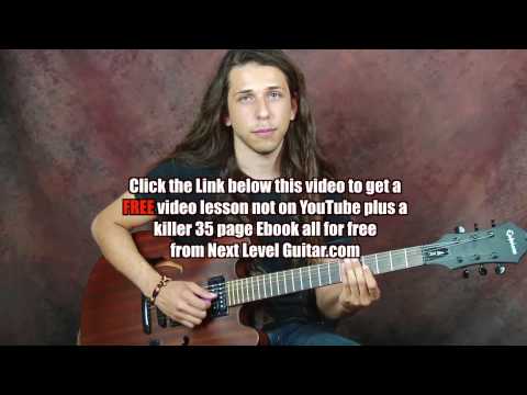 Learn diminished scale guitar lesson inspired by Al Di Meola Chick Corea jazz metal applications