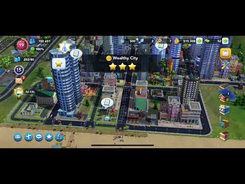 3-star Wealthy City Achievement in SimCity BuildIt!