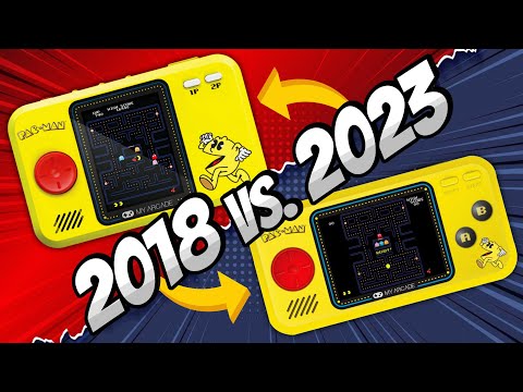 2023 Pac-Man Pocket Player Pro vs. 2018 Pac-Man Pocket Player | COMPARISON