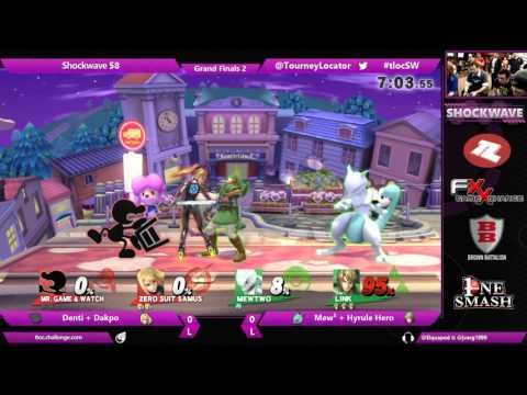 SW 58 Smash 4 - Denti + Dakpo vs Mew² + Hyrule Herlo - Grand Finals