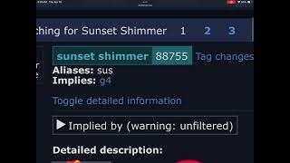 Just Looked Up Sunset Shimmer from My Little Pony on Derpibooru.org