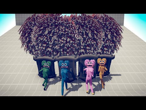 4x POPPY PLAYTIME MIRROR SHIELD vs 2x EVERY GOD - TABS | Totally Accurate Battle Simulator