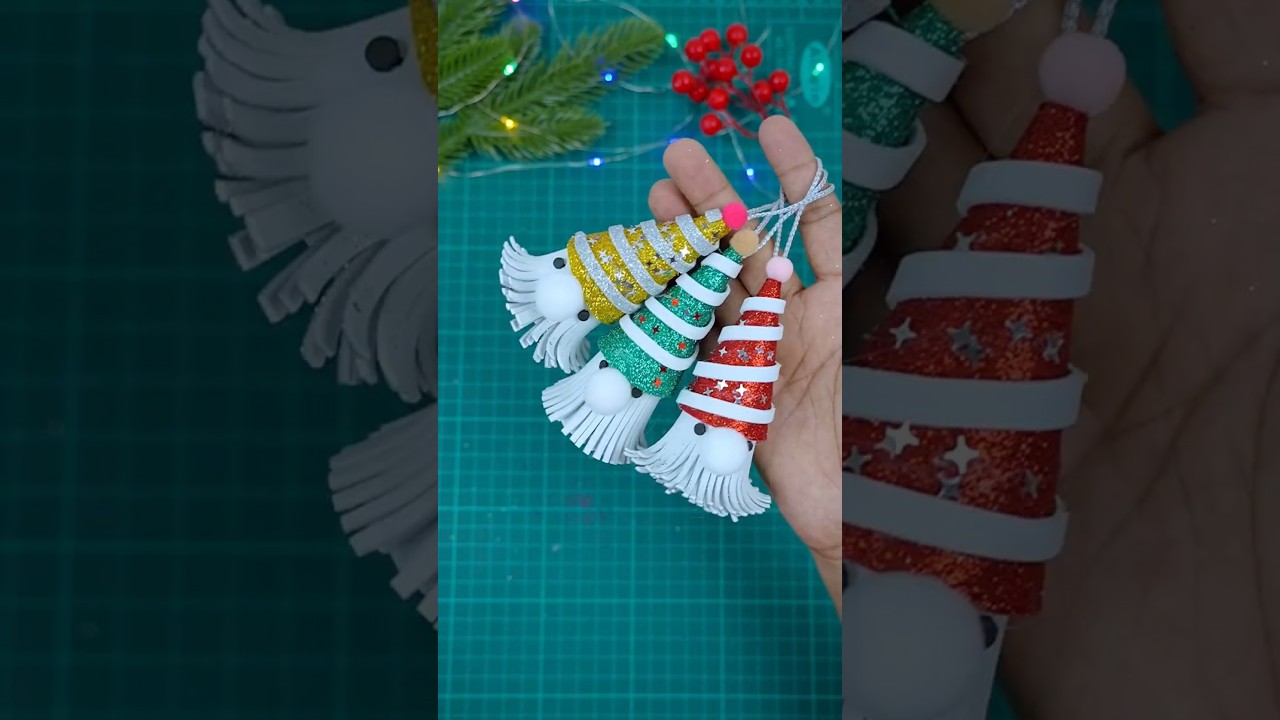 DIY Glitter Foam Making For Christmas Decorations | Glitter Foam Sheets Craft Ideas