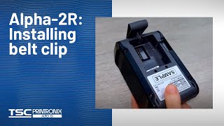 TSC Alpha-2R: Installing belt clip