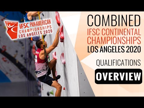 IFSC Pan American Championships Los Angeles 2020 || Men's Combined qualification highlights