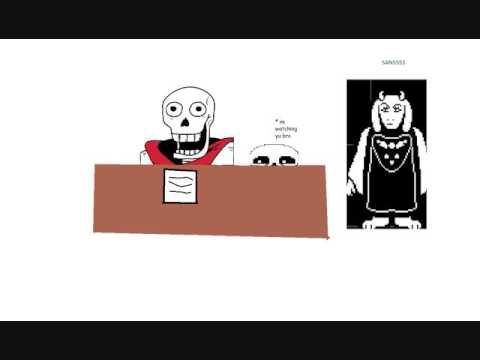 Papyrus' first day of school (I can't wait meme)