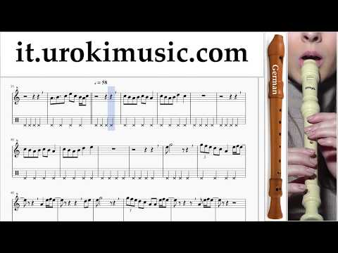 Corso di Flauto Dolce G. Dua Lipa - New Rules Tablature Tab Parte#2 um-i276