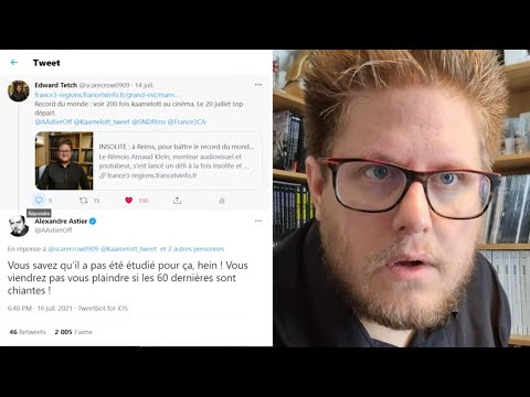 Alexandre Astier me répond!!!!!!!!!!  - Tentative de record du monde.