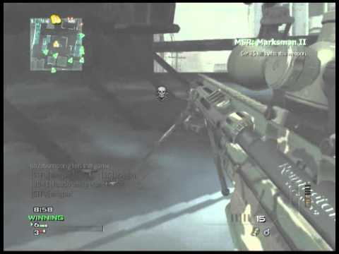 MW3-Bakaara  Sniper+Minigun Ownage