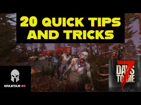 20 TIPS FOR CONSOLE - 7 Days to Die - Xbox One and PlayStation, Tutorial