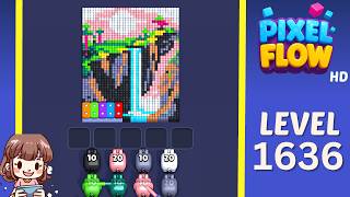 Pixel Flow Level 1636 Solution Walkthrough