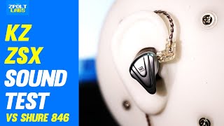 Video thumbnail for KZ ZSX 'FULL' SOUNDTEST - feat. Shure 846 ( $50 vs $1000 ) by zpolt